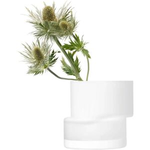 LSA International White Tier Vase - 13.5cm - Modern Design LSA International White Tier Vase - 13.5cm - Modern Design