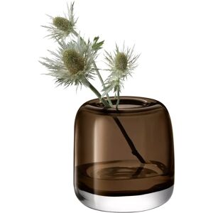 LSA International Melt Glass Vase - 15cm - Brown / Glass LSA International Melt Glass Vase - 15cm - Brown / Glass