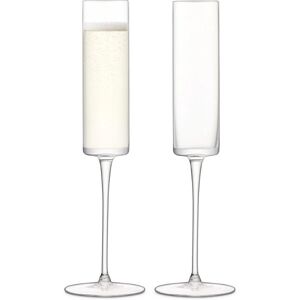 LSA International Otis Champagne Flutes - Set of 2 - 150ml - Clear LSA International Otis Champagne Flutes - Set of 2 - 150ml - Clear