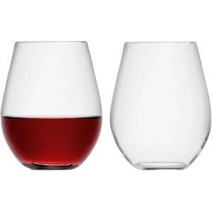 LSA International Wine Stemless Red Wine Glass - Set of 2, 530ml - Wine Glasses LSA International Wine Stemless Red Wine Glass - Set of 2, 530ml - Wine Glasses