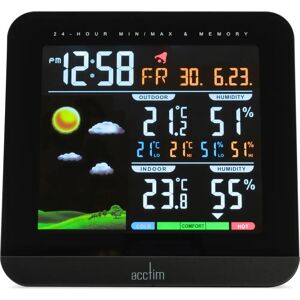 Lowell Wyndham Weather Station - Digital Alarm Clock - Indoor/Outdoor Temp & Humidity Lowell Wyndham Weather Station - Digital Alarm Clock - Indoor/Outdoor Temp & Humidity