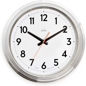 Acctim Clayton Chrome Effect Wall Clock - Wall Clock Acctim Clayton Chrome Effect Wall Clock - Wall Clock