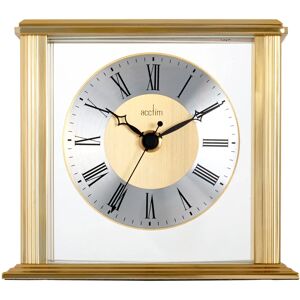 Acctim Hamilton Mantel Clock - Roman Numeral, Brushed Metal & Glass - Mantel Clock Acctim Hamilton Mantel Clock - Roman Numeral, Brushed Metal & Glass - Mantel Clock