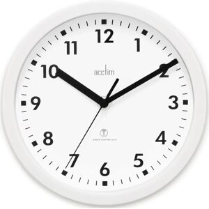 Acctim Nardo Radio Controlled Wall Clock - 200mm White Acctim Nardo Radio Controlled Wall Clock - 200mm White