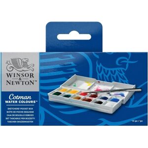 Winsor & Newton 390640 Aquarellset - 12 Halbpans, Leuchtende Farben Winsor & Newton 390640 Aquarellset - 12 Halbpans, Leuchtende Farben