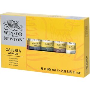 Winsor & Newton Galeria 6 Colour Tubes Acrylic Paints - Art Supplies Winsor & Newton Galeria 6 Colour Tubes Acrylic Paints - Art Supplies