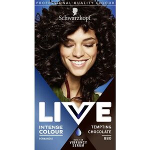 Schwarzkopf Live Tempting Chocolate Brown Hair Dye - Permanent, 880 Schwarzkopf Live Tempting Chocolate Brown Hair Dye - Permanent, 880