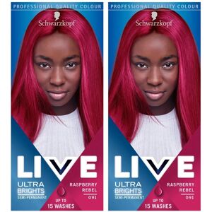 Schwarzkopf Vibrant Raspberry Semi-Permanent Hair Dye - 3 Pack Schwarzkopf Vibrant Raspberry Semi-Permanent Hair Dye - 3 Pack