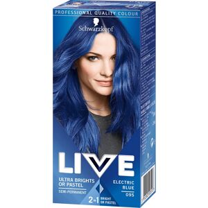 Schwarzkopf Brand Electric Blue Model 095 - Hair Dye Schwarzkopf Brand Electric Blue Model 095 - Hair Dye