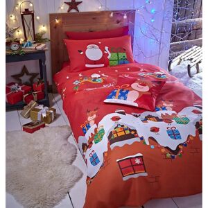 Catherine Lansfield Santa's Christmas Presents Red Duvet Set Catherine Lansfield Santa's Christmas Presents Red Duvet Set
