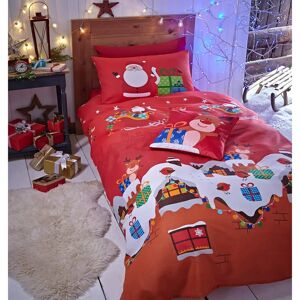 Catherine Lansfield Santa's Christmas Presents Red Festive Duvet Set - Duvet Set Catherine Lansfield Santa's Christmas Presents Red Festive Duvet Set - Duvet Set