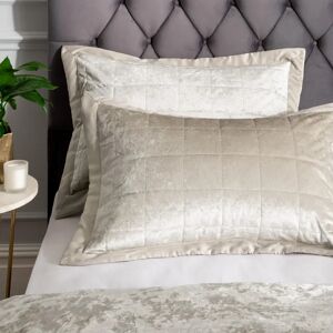 Catherine Lansfield Crushed Velvet Pillowsham Pair - Pillowsham Catherine Lansfield Crushed Velvet Pillowsham Pair - Pillowsham