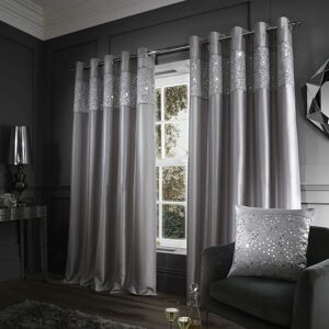 Catherine Lansfield Glitzy Grey Curtains - Curtains Catherine Lansfield Glitzy Grey Curtains - Curtains