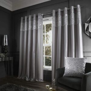 Catherine Lansfield Glitzy Embellished Curtain - Curtains Catherine Lansfield Glitzy Embellished Curtain - Curtains