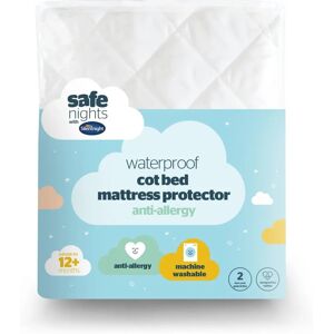 Silentnight White Cot Bed Waterproof Mattress Protector Silentnight White Cot Bed Waterproof Mattress Protector