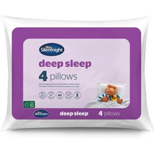 Silentnight Deep Sleep Pillow - 4 Pack - White Silentnight Deep Sleep Pillow - 4 Pack - White