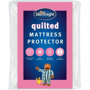 Silentnight White Single Quilted Mattress Protector - Mattress Protector Silentnight White Single Quilted Mattress Protector - Mattress Protector