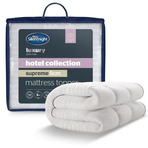 Silentnight Luxury Hotel Collection Mattress Topper 5cm - White - Double - Hotel Comfort Silentnight Luxury Hotel Collection Mattress Topper 5cm - White - Double - Hotel Comfort