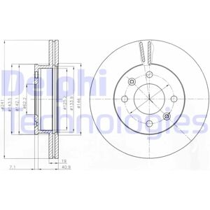 Jarrulevy DELPHI BG4009 Ventilato Hyundai Getz Jarrulevy DELPHI BG4009 Ventilato Hyundai Getz