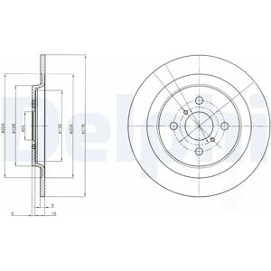 Delphi BG4076 Jarrulevy - Kovalevy, 9mm, 278mm - Jarrut Delphi BG4076 Jarrulevy - Kovalevy, 9mm, 278mm - Jarrut