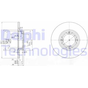 DELPHI BG2533 70mm 4-reikä jarrulevy - Jarrulevy DELPHI BG2533 70mm 4-reikä jarrulevy - Jarrulevy
