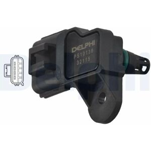 Sensor de presión de sobrealimentación Delphi PS10138 - Turbo Sensor de presión de sobrealimentación Delphi PS10138 - Turbo