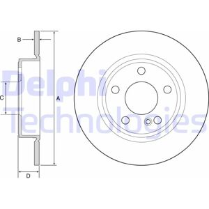 Delphi BG4555C Jarrulevy - Korkean hiilipitoisuuden, 276mm - Mercedes-Benz Delphi BG4555C Jarrulevy - Korkean hiilipitoisuuden, 276mm - Mercedes-Benz