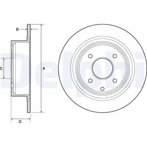 Delphi BG4666C Jarrulevy - Solid, 292mm, 9mm paksuus Delphi BG4666C Jarrulevy - Solid, 292mm, 9mm paksuus