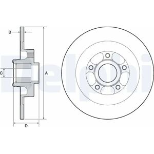 Delphi jarrulevy - 300mm, 11mm, Täysi pinta - Renault Laguna/Latitude Delphi jarrulevy - 300mm, 11mm, Täysi pinta - Renault Laguna/Latitude