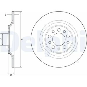 DELPHI BG4961C Jarrulevy - 320mm, 12mm, Solid DELPHI BG4961C Jarrulevy - 320mm, 12mm, Solid
