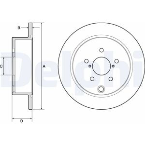 Delphi BG4776C Jarrulevy - Täysi, 274mm, 10mm - Jarrulevy Delphi BG4776C Jarrulevy - Täysi, 274mm, 10mm - Jarrulevy