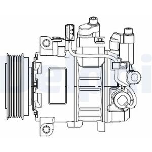 DELPHI CS20474 Ilmastointikompressori DELPHI CS20474 Ilmastointikompressori