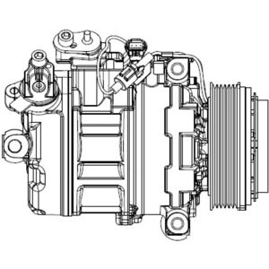 Delphi 7zse17 BMW Ilmastointikompressori Delphi 7zse17 BMW Ilmastointikompressori