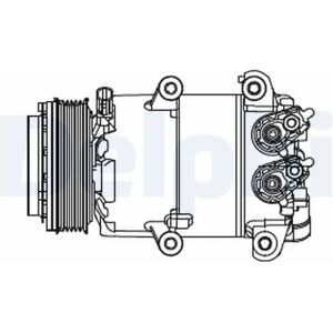 Delphi Ford Ilmastointikompressori - Malli CS20466 - 108mm Rullapyörä Delphi Ford Ilmastointikompressori - Malli CS20466 - 108mm Rullapyörä