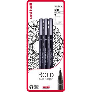 Uni-Ball Uni-Pin Bold Broad Drawing Pen Set - Drawing Pen Set Uni-Ball Uni-Pin Bold Broad Drawing Pen Set - Drawing Pen Set