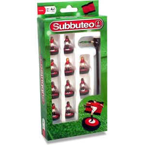 Jeu Subbuteo de Paul Lamond - Équipe rouge/blanc/noir - Publicité Jeu Subbuteo de Paul Lamond - Équipe rouge/blanc/noir - Publicité