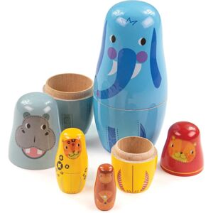 Tidlo Holz-Nestpuppen Dschungeltiere - Mehrfarbig, 10-teilig Tidlo Holz-Nestpuppen Dschungeltiere - Mehrfarbig, 10-teilig