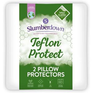 Slumberdown 2 Pack Teflon Pillow Protectors - Pillow Protector Slumberdown 2 Pack Teflon Pillow Protectors - Pillow Protector