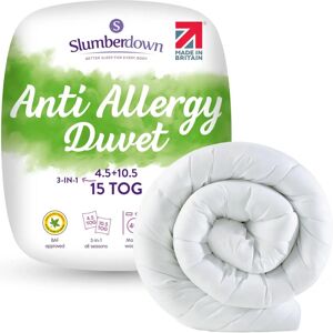 Slumberdown Anti Allergy All Seasons Combi 15 Tog Duvet - White - Double Slumberdown Anti Allergy All Seasons Combi 15 Tog Duvet - White - Double
