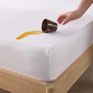 Slumberdown Waterproof Mattress Protector - White - Double Slumberdown Waterproof Mattress Protector - White - Double