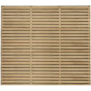 Forest Garden 6' x 5' Pressure Treated Double-Slat Fence Panel - Garden Boundary Forest Garden 6' x 5' Pressure Treated Double-Slat Fence Panel - Garden Boundary