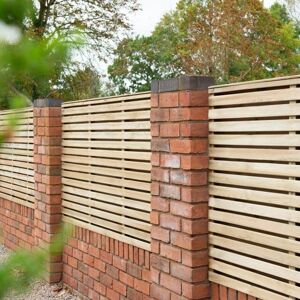 Forest Garden 6' x 4' Pressure Treated Double Slatted Fence Panel - Modern Boundary Fence Forest Garden 6' x 4' Pressure Treated Double Slatted Fence Panel - Modern Boundary Fence