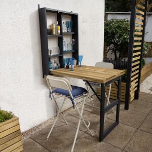 Forest Garden Forest Wooden Fold Down Garden Wall Bar - Garden Wall Bar Forest Garden Forest Wooden Fold Down Garden Wall Bar - Garden Wall Bar