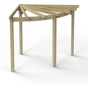 Forest Garden 9' x 9' Radial Wooden Garden Pergola - Pressure Treated Forest Garden 9' x 9' Radial Wooden Garden Pergola - Pressure Treated