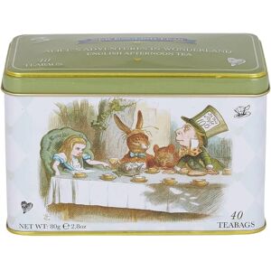 English Teas Alice in Wonderland Tea Tin with 40 English Breakfast Tea Bags - Tea Tin English Teas Alice in Wonderland Tea Tin with 40 English Breakfast Tea Bags - Tea Tin