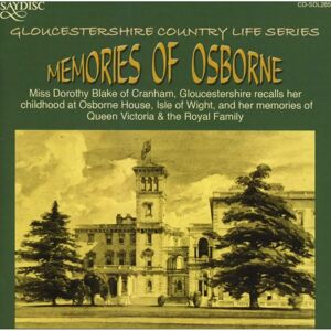 Saydisc Dorothy Blake Memories of Osborne - Music Album Saydisc Dorothy Blake Memories of Osborne - Music Album