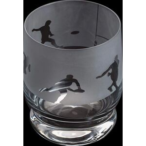Dartington Clear Rugby Etched 350ml Glass Tumbler - Glassware Dartington Clear Rugby Etched 350ml Glass Tumbler - Glassware