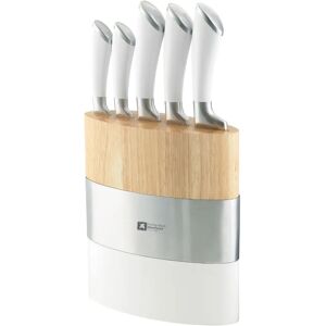 Richardson Sheffield Fusion Knife Set - 5 Piece Kitchen Cutlery with Wooden Block Richardson Sheffield Fusion Knife Set - 5 Piece Kitchen Cutlery with Wooden Block