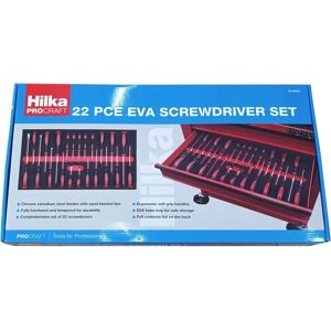 Hilka 22pc Screwdriver Set - Durable Chrome Vanadium Steel - Tool Kit Hilka 22pc Screwdriver Set - Durable Chrome Vanadium Steel - Tool Kit