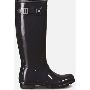 Hunter Women's Original Tall Gloss Wellington Boots - Womens navy Hunter Women's Original Tall Gloss Wellington Boots - Womens navy